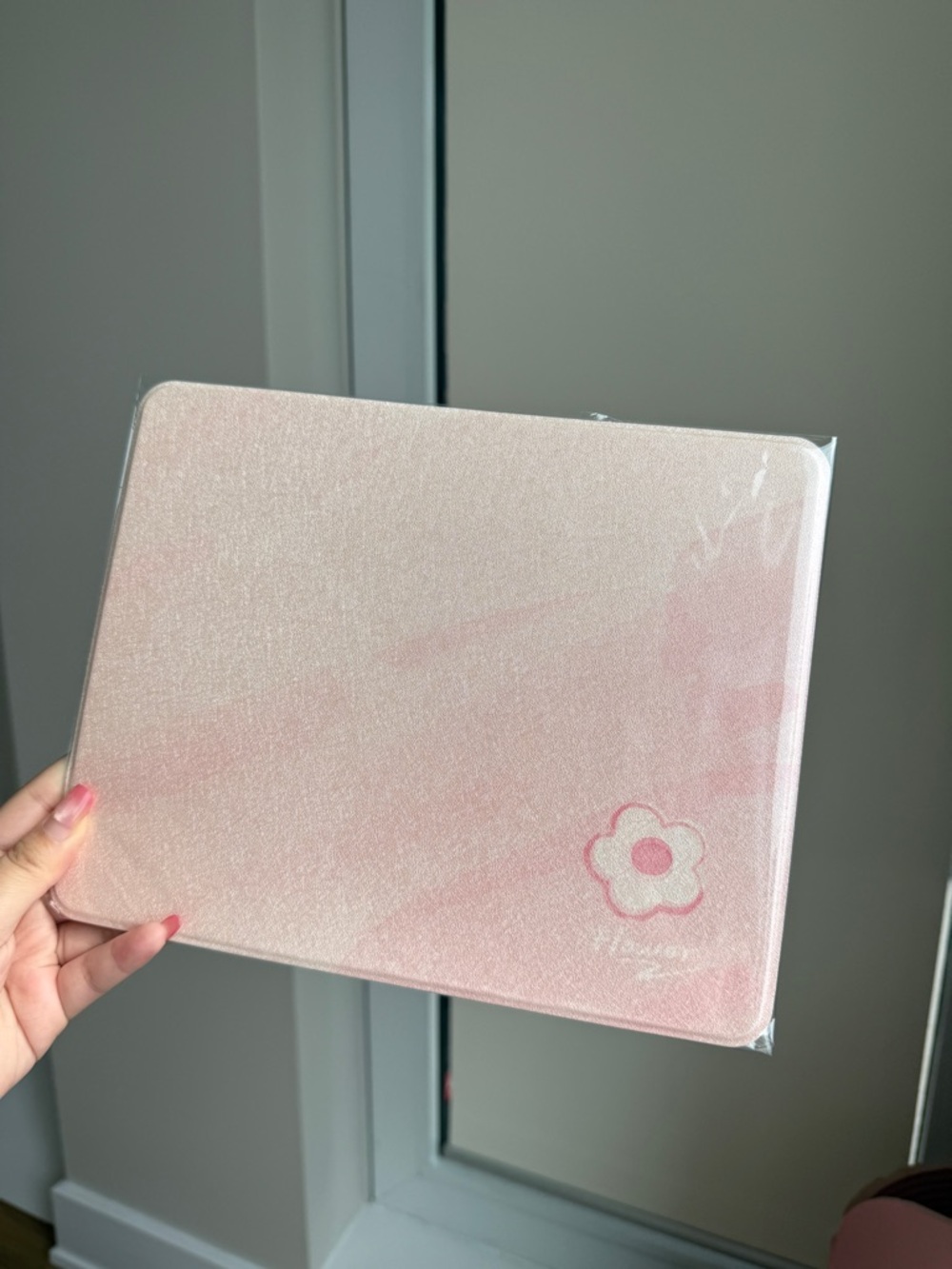 Pink Floral mouse pad